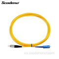 Cable de conexión de fibra óptica Scodeno Simplex y Duplex SC-FC para comunicación de datos